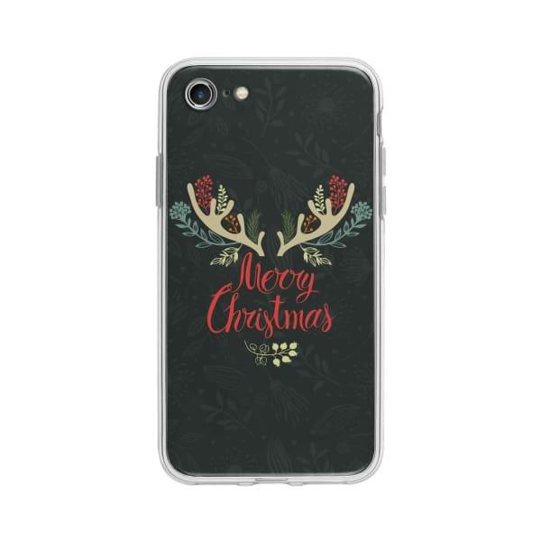 Coque Pour iPhone 7 "Merry Christmas" - Coque Wiqeo 10€-15€, Estelle Adam, Illustration, iPhone 7 Wiqeo, Déstockeur de Coques Pour iPhone