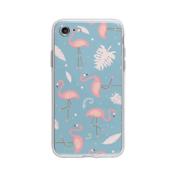 Coque Pour iPhone 7 Motif Flamant Rose - Coque Wiqeo 10€-15€, Estelle Adam, Feuilles, iPhone 7, Motif Wiqeo, Déstockeur de Coques Pour iPhone