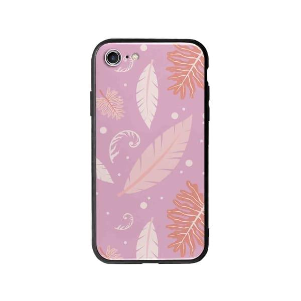 Coque Pour iPhone 7 Nature Rose - Coque Wiqeo 10€-15€, Estelle Adam, Feuilles, iPhone 7, Motif Wiqeo, Déstockeur de Coques Pour iPhone