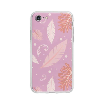 Coque Pour iPhone 7 Nature Rose - Coque Wiqeo 10€-15€, Estelle Adam, Feuilles, iPhone 7, Motif Wiqeo, Déstockeur de Coques Pour iPhone