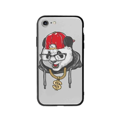 Coque Pour iPhone 7 Panda Hiphop - Coque Wiqeo 10€-15€, Animaux, Estelle Adam, Illustration, iPhone 7 Wiqeo, Déstockeur de Coques Pour iPhone