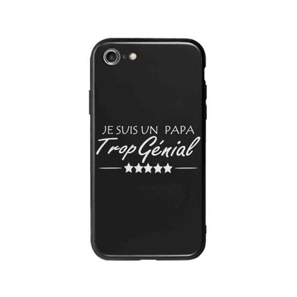 Coque Pour iPhone 7 "Papa Génial" - Coque Wiqeo 10€-15€, Estelle Adam, iPhone 7, Motif Wiqeo, Déstockeur de Coques Pour iPhone