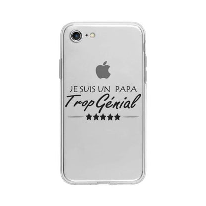 Coque Pour iPhone 7 "Papa Génial" - Coque Wiqeo 10€-15€, Estelle Adam, iPhone 7, Motif Wiqeo, Déstockeur de Coques Pour iPhone