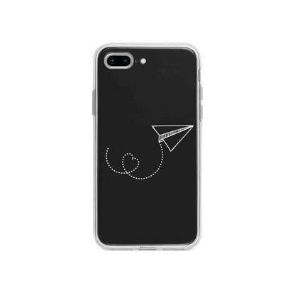 Coque Pour iPhone 7 Plus Avion en Papier - Coque Wiqeo 10€-15€, Estelle Adam, Illustration, iPhone 7 Plus Wiqeo, Déstockeur de Coques Pour iPhone