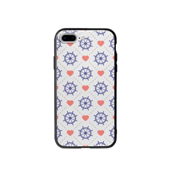 Coque Pour iPhone 7 Plus Barres et Cœurs - Coque Wiqeo 10€-15€, Cœurs, Estelle Adam, iPhone 7 Plus, Motif Wiqeo, Déstockeur de Coques Pour iPhone