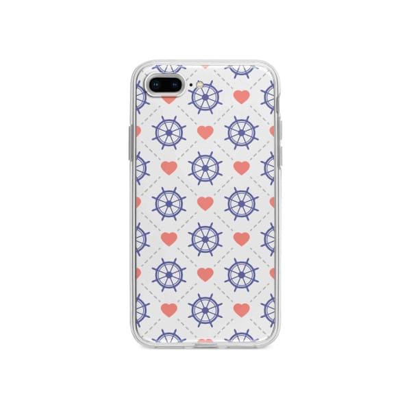 Coque Pour iPhone 7 Plus Barres et Cœurs - Coque Wiqeo 10€-15€, Cœurs, Estelle Adam, iPhone 7 Plus, Motif Wiqeo, Déstockeur de Coques Pour iPhone