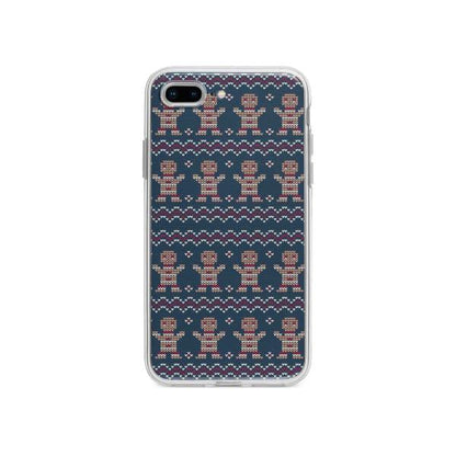 Coque Pour iPhone 7 Plus Biscuit de Noël Tricoté - Coque Wiqeo 10€-15€, Estelle Adam, iPhone 7 Plus, Motif, Noël Wiqeo, Déstockeur de Coques Pour iPhone