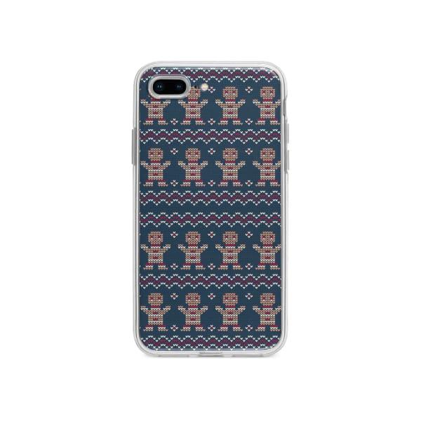 Coque Pour iPhone 7 Plus Biscuit de Noël Tricoté - Coque Wiqeo 10€-15€, Estelle Adam, iPhone 7 Plus, Motif, Noël Wiqeo, Déstockeur de Coques Pour iPhone