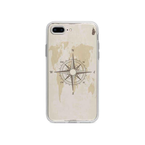 Coque Pour iPhone 7 Plus Boussole Nautique - Coque Wiqeo 10€-15€, Estelle Adam, Illustration, iPhone 7 Plus Wiqeo, Déstockeur de Coques Pour iPhone