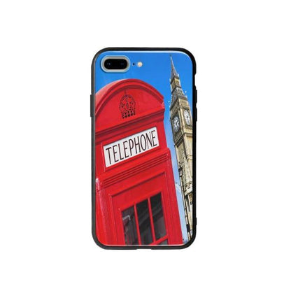 Coque Pour iPhone 7 Plus Cabine Téléphonique - Coque Wiqeo 10€-15€, Estelle Adam, Illustration, iPhone 7 Plus, U.K. Wiqeo, Déstockeur de Coques Pour iPhone