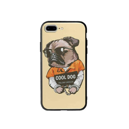 Coque Pour iPhone 7 Plus Carlin Prisonnier - Coque Wiqeo 10€-15€, Animaux, Estelle Adam, Illustration, iPhone 7 Plus Wiqeo, Déstockeur de Coques Pour iPhone