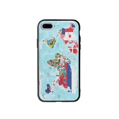 Coque Pour iPhone 7 Plus Carte du Monde - Coque Wiqeo 10€-15€, Estelle Adam, Illustration, iPhone 7 Plus Wiqeo, Déstockeur de Coques Pour iPhone