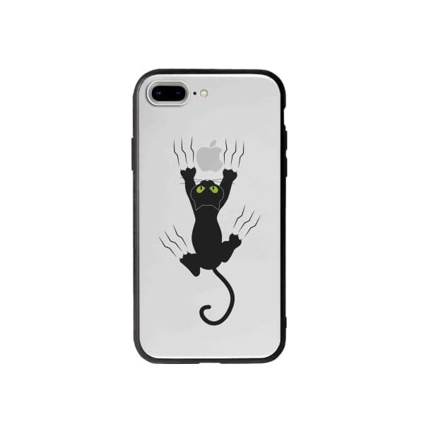 Coque Pour iPhone 7 Plus Chat Griffant - Coque Wiqeo 10€-15€, Géraud Fournier, Illustration, iPhone 7 Plus, Mignon Wiqeo, Déstockeur de Coques Pour iPhone