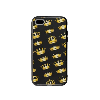 Coque Pour iPhone 7 Plus Couronnes Dorées - Coque Wiqeo 10€-15€, Estelle Adam, iPhone 7 Plus, Motif Wiqeo, Déstockeur de Coques Pour iPhone