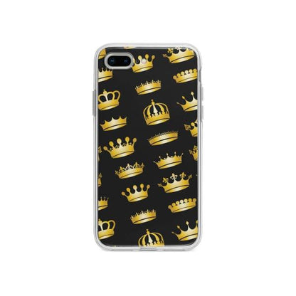 Coque Pour iPhone 7 Plus Couronnes Dorées - Coque Wiqeo 10€-15€, Estelle Adam, iPhone 7 Plus, Motif Wiqeo, Déstockeur de Coques Pour iPhone