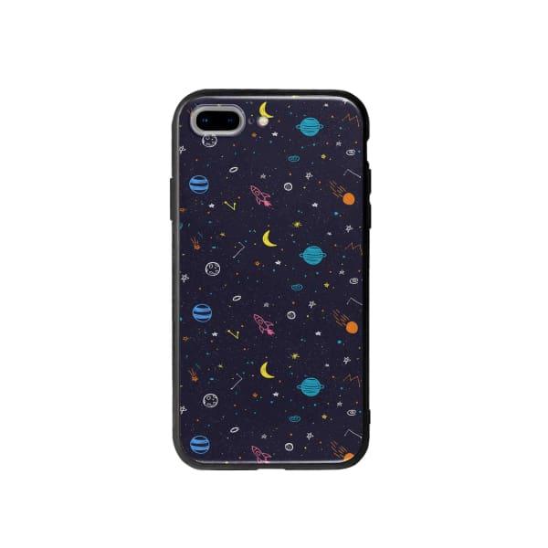 Coque Pour iPhone 7 Plus Dessin Galactique - Coque Wiqeo 10€-15€, Estelle Adam, Illustration, iPhone 7 Plus, Motif Wiqeo, Déstockeur de Coques Pour iPhone