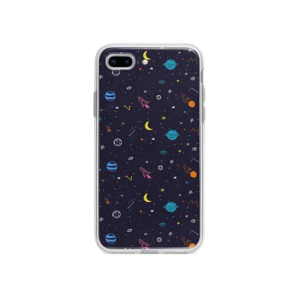 Coque Pour iPhone 7 Plus Dessin Galactique - Coque Wiqeo 10€-15€, Estelle Adam, Illustration, iPhone 7 Plus, Motif Wiqeo, Déstockeur de Coques Pour iPhone