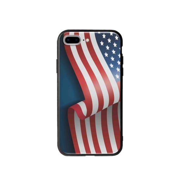 Coque Pour iPhone 7 Plus Drapeau U.S.A. - Coque Wiqeo 10€-15€, Drapeau, Estelle Adam, Illustration, iPhone 7 Plus Wiqeo, Déstockeur de Coques Pour iPhone