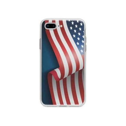 Coque Pour iPhone 7 Plus Drapeau U.S.A. - Coque Wiqeo 10€-15€, Drapeau, Estelle Adam, Illustration, iPhone 7 Plus Wiqeo, Déstockeur de Coques Pour iPhone