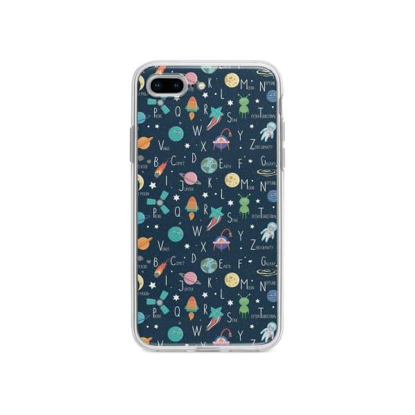 Coque Pour iPhone 7 Plus Espace Alphabet - Coque Wiqeo 10€-15€, Estelle Adam, Illustration, iPhone 7 Plus, Motif Wiqeo, Déstockeur de Coques Pour iPhone