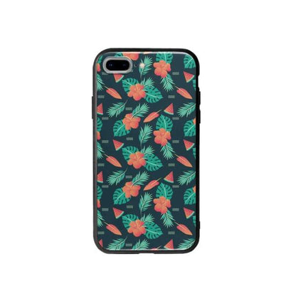 Coque Pour iPhone 7 Plus Été Floral - Coque Wiqeo 10€-15€, Estelle Adam, Feuilles, Fleur, iPhone 7 Plus, Motif Wiqeo, Déstockeur de Coques Pour iPhone