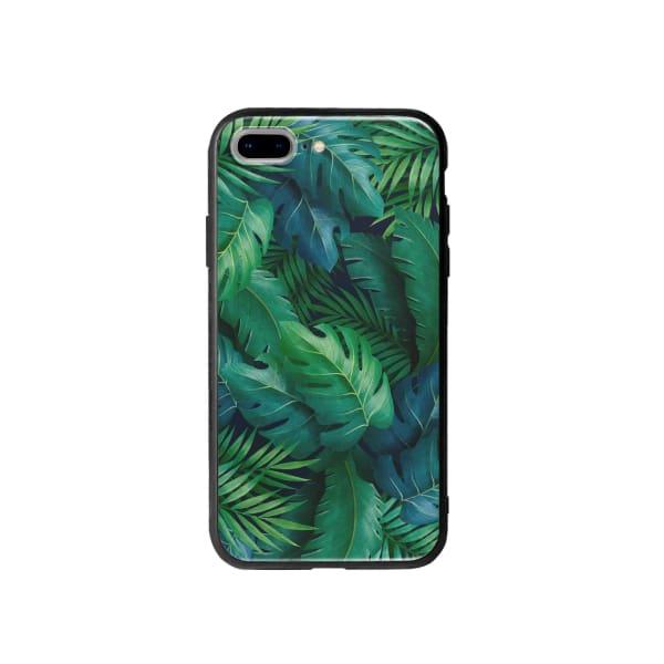 Coque Pour iPhone 7 Plus Feuillage Tropical - Coque Wiqeo 10€-15€, Estelle Adam, Feuilles, iPhone 7 Plus, Motif Wiqeo, Déstockeur de Coques Pour iPhone