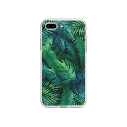 Coque Pour iPhone 7 Plus Feuillage Tropical - Coque Wiqeo 10€-15€, Estelle Adam, Feuilles, iPhone 7 Plus, Motif Wiqeo, Déstockeur de Coques Pour iPhone