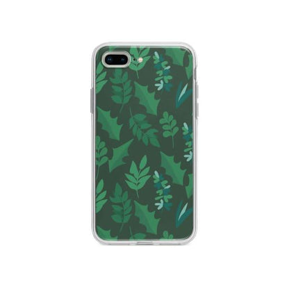 Coque Pour iPhone 7 Plus Feuilles d'hiver - Coque Wiqeo 10€-15€, Estelle Adam, Feuilles, iPhone 7 Plus, Motif Wiqeo, Déstockeur de Coques Pour iPhone