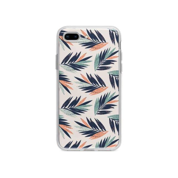 Coque Pour iPhone 7 Plus Feuilles Tropicales - Coque Wiqeo 10€-15€, Estelle Adam, Feuilles, iPhone 7 Plus, Motif Wiqeo, Déstockeur de Coques Pour iPhone