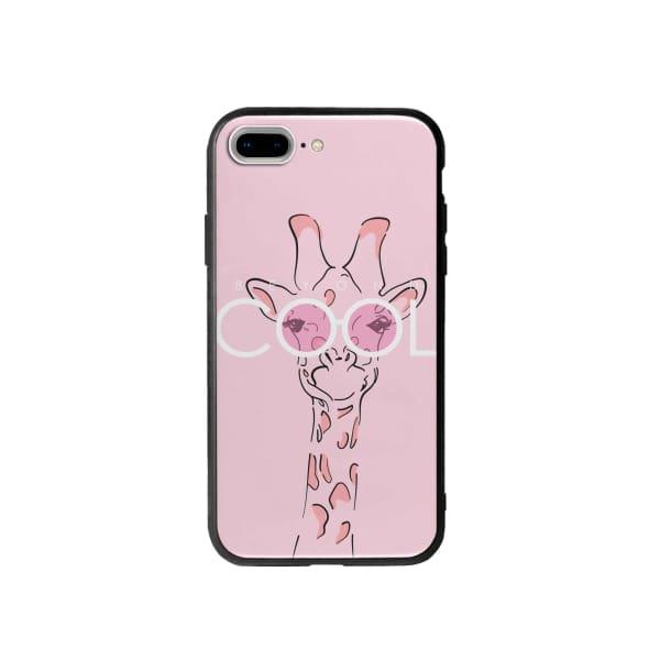 Coque Pour iPhone 7 Plus Girafe Cool - Coque Wiqeo 10€-15€, Animaux, Estelle Adam, Illustration, iPhone 7 Plus Wiqeo, Déstockeur de Coques Pour iPhone