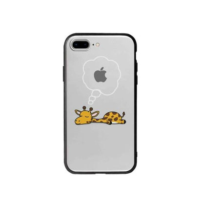 Coque Pour iPhone 7 Plus Girafe Endormie - Coque Wiqeo 10€-15€, Animaux, Estelle Adam, Illustration, iPhone 7 Plus Wiqeo, Déstockeur de Coques Pour iPhone