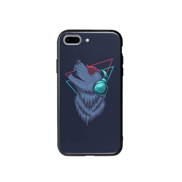 Coque Pour iPhone 7 Plus Loup Extatique - Coque Wiqeo 10€-15€, Estelle Adam, Illustration, iPhone 7 Plus, Motif Wiqeo, Déstockeur de Coques Pour iPhone