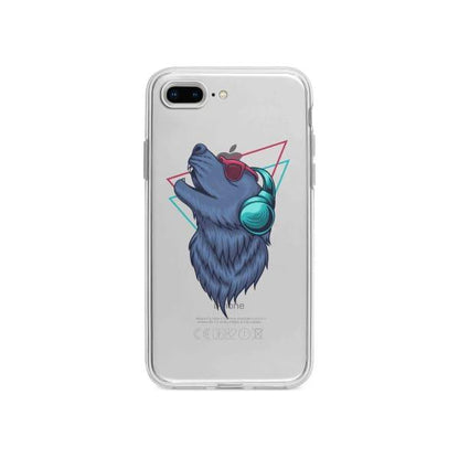 Coque Pour iPhone 7 Plus Loup Extatique - Coque Wiqeo 10€-15€, Estelle Adam, Illustration, iPhone 7 Plus, Motif Wiqeo, Déstockeur de Coques Pour iPhone