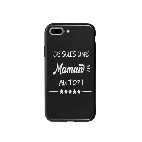 Coque Pour iPhone 7 Plus "Maman au Top" - Coque Wiqeo 10€-15€, Géraud Fournier, iPhone 7 Plus, Mignon Wiqeo, Déstockeur de Coques Pour iPhone