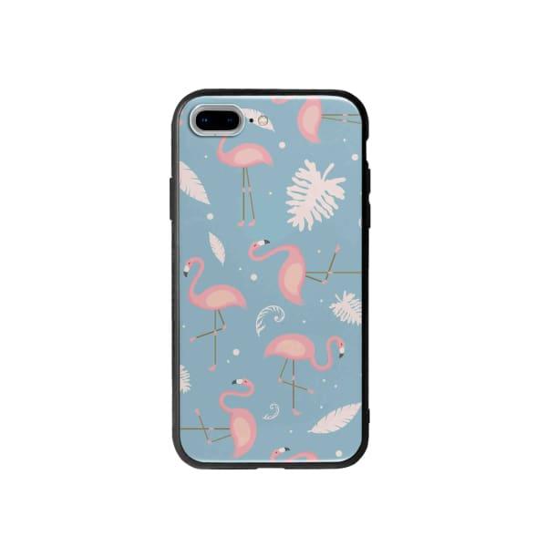 Coque Pour iPhone 7 Plus Motif Flamant Rose - Coque Wiqeo 10€-15€, Estelle Adam, Feuilles, iPhone 7 Plus, Motif Wiqeo, Déstockeur de Coques Pour iPhone