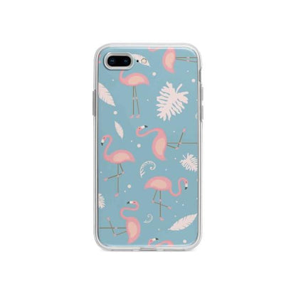 Coque Pour iPhone 7 Plus Motif Flamant Rose - Coque Wiqeo 10€-15€, Estelle Adam, Feuilles, iPhone 7 Plus, Motif Wiqeo, Déstockeur de Coques Pour iPhone