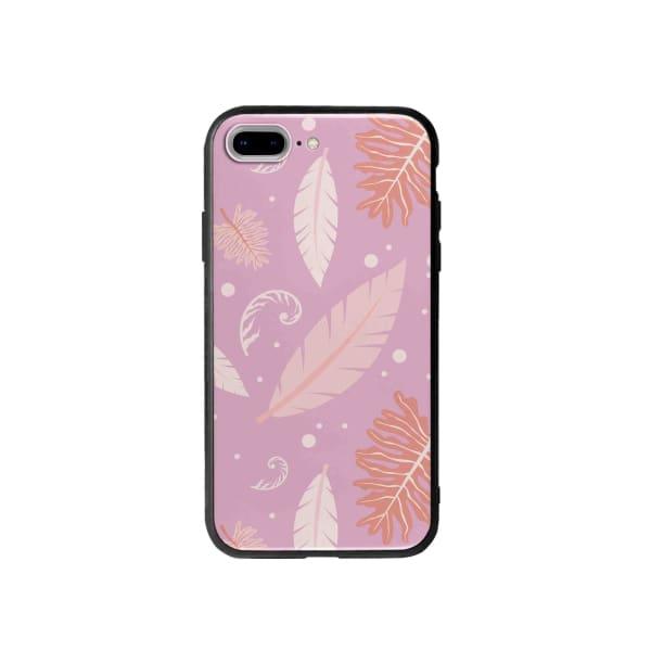 Coque Pour iPhone 7 Plus Nature Rose - Coque Wiqeo 10€-15€, Estelle Adam, Feuilles, iPhone 7 Plus, Motif Wiqeo, Déstockeur de Coques Pour iPhone