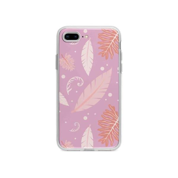 Coque Pour iPhone 7 Plus Nature Rose - Coque Wiqeo 10€-15€, Estelle Adam, Feuilles, iPhone 7 Plus, Motif Wiqeo, Déstockeur de Coques Pour iPhone