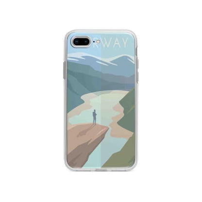 Coque Pour iPhone 7 Plus Norvège - Coque Wiqeo 10€-15€, Illustration, iPhone 7 Plus, Robert Guillory, Voyage Wiqeo, Déstockeur de Coques Pour iPhone