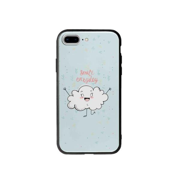 Coque Pour iPhone 7 Plus Nuage Souriant - Coque Wiqeo 10€-15€, Géraud Fournier, Illustration, iPhone 7 Plus, Mignon Wiqeo, Déstockeur de Coques Pour iPhone