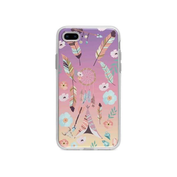 Coque Pour iPhone 7 Plus Ornements Boho - Coque Wiqeo 10€-15€, Estelle Adam, Illustration, iPhone 7 Plus Wiqeo, Déstockeur de Coques Pour iPhone