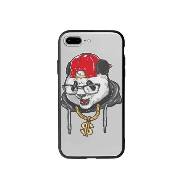 Coque Pour iPhone 7 Plus Panda Hiphop - Coque Wiqeo 10€-15€, Animaux, Estelle Adam, Illustration, iPhone 7 Plus Wiqeo, Déstockeur de Coques Pour iPhone