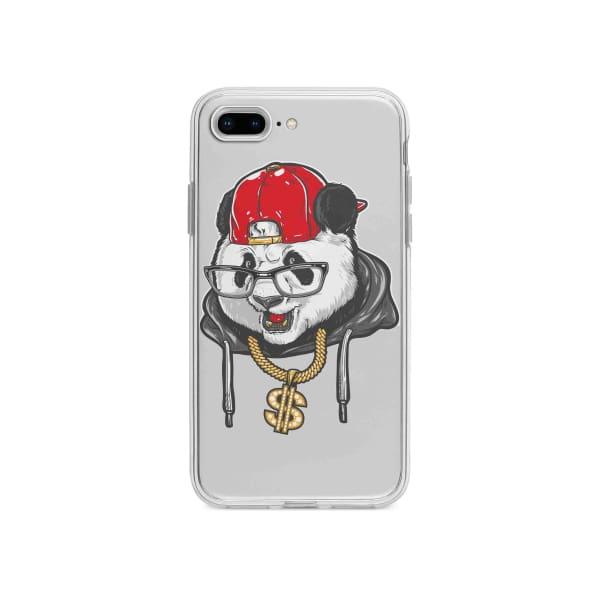 Coque Pour iPhone 7 Plus Panda Hiphop - Coque Wiqeo 10€-15€, Animaux, Estelle Adam, Illustration, iPhone 7 Plus Wiqeo, Déstockeur de Coques Pour iPhone