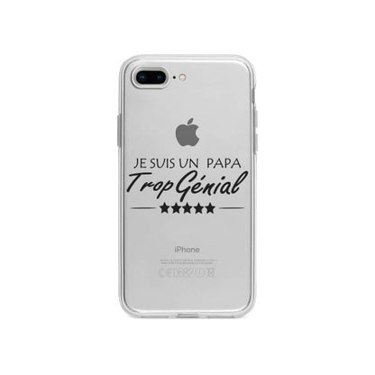 Coque Pour iPhone 7 Plus "Papa Génial" - Coque Wiqeo 10€-15€, Estelle Adam, iPhone 7 Plus, Motif Wiqeo, Déstockeur de Coques Pour iPhone