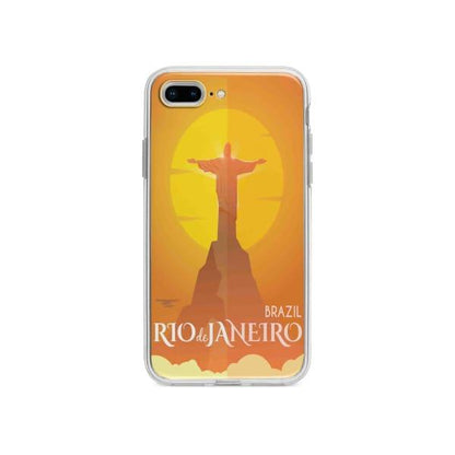 Coque Pour iPhone 7 Plus Rio de Janeiro - Coque Wiqeo 10€-15€, Estelle Adam, Illustration, iPhone 7 Plus, Voyage Wiqeo, Déstockeur de Coques Pour iPhone