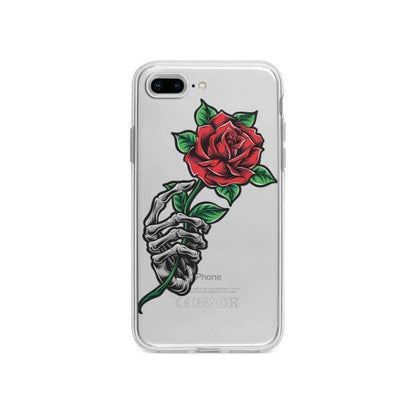 Coque Pour iPhone 7 Plus Rose Squelette - Coque Wiqeo 10€-15€, Albert Dupont, Fleur, iPhone 7 Plus, Squelette Wiqeo, Déstockeur de Coques Pour iPhone