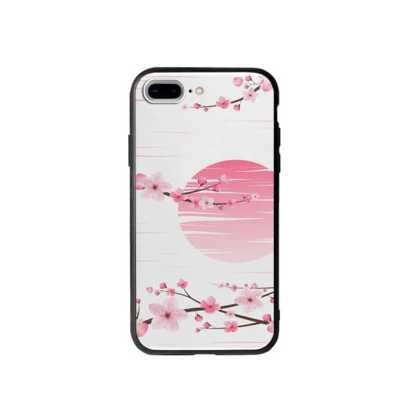 Coque Pour iPhone 7 Plus Sakura Blanc - Coque Wiqeo 10€-15€, Albert Dupont, Fleur, iPhone 7 Plus Wiqeo, Déstockeur de Coques Pour iPhone