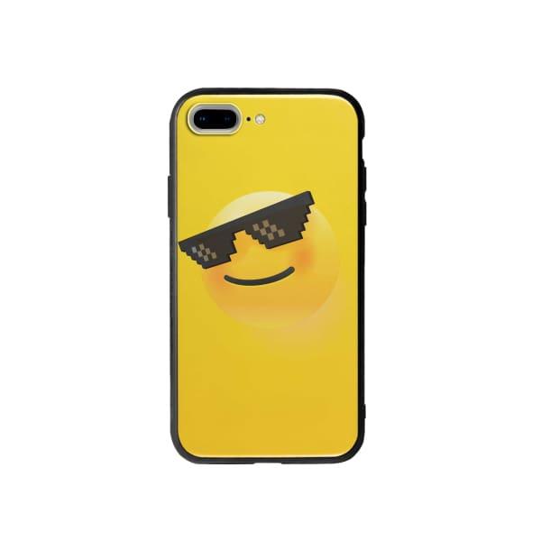 Coque Pour iPhone 7 Plus Smiley Lunettes - Coque Wiqeo 10€-15€, Estelle Adam, Illustration, iPhone 7 Plus Wiqeo, Déstockeur de Coques Pour iPhone