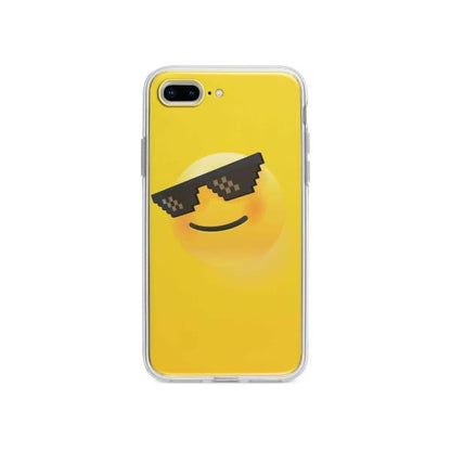 Coque Pour iPhone 7 Plus Smiley Lunettes - Coque Wiqeo 10€-15€, Estelle Adam, Illustration, iPhone 7 Plus Wiqeo, Déstockeur de Coques Pour iPhone