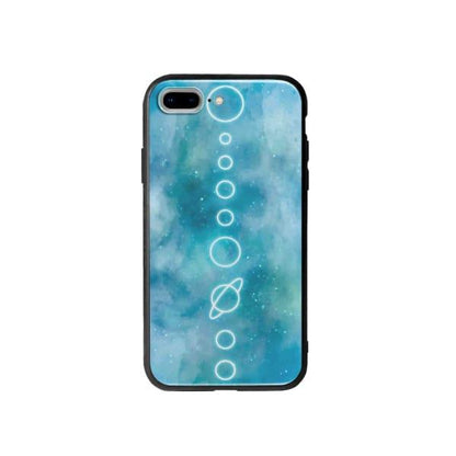 Coque Pour iPhone 7 Plus Système Solaire Néon - Coque Wiqeo 10€-15€, Estelle Adam, Illustration, iPhone 7 Plus, Motif Wiqeo, Déstockeur de Coques Pour iPhone